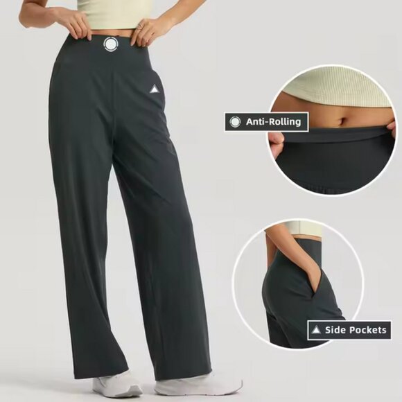 Seular Athletic Wide-Leg Yoga Running Multi-size Pants - Picture 5 of 15